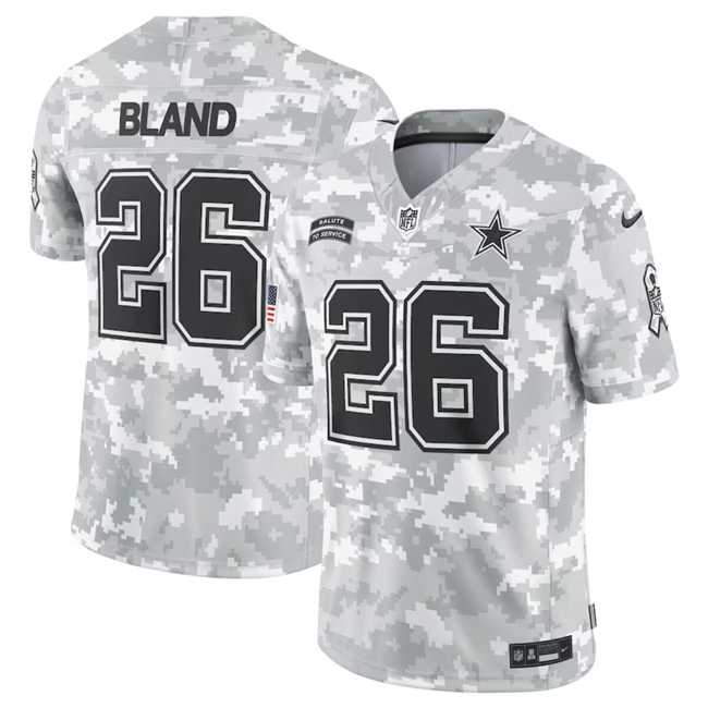 Mens Dallas Cowboys #26 DaRon Bland 2024 Arctic Camo Salute To Service Limited Stitched Jersey Dyin